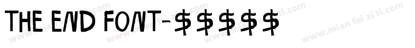 The End Font字体转换